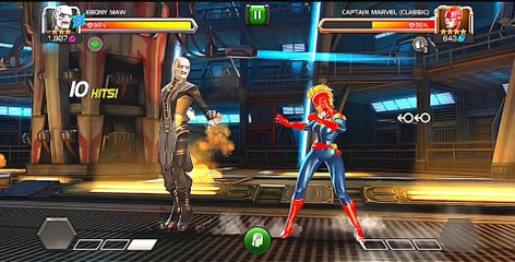 Ebony maw  Captain marvel (classic) Fighting video 