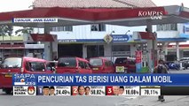 CCTV Rekam Aksi Pencuri Gondol Tas Berisi Uang Jutaan Rupiah Milik Pengemudi Mobil di SPBU!