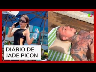 MC Daniel debocha de rotina de Jade Picon em Fernando de Noronha