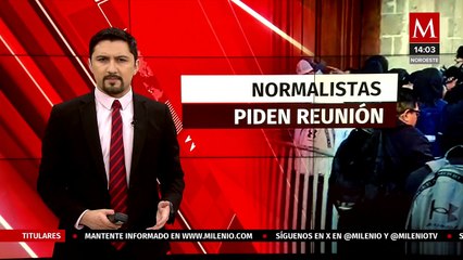 Después de 10 días, normalistas levantan plantón afuera del Palacio Nacional