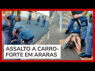 Criminosos se rendem e liberam reféns após assalto frustrado a carro-forte no interior de SP