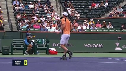 Murray downs Goffin to set up Rublev clash at Indian Wells