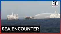 Chinese water cannon injures crew; Philippine boat damaged