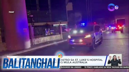 Convoy ni PBBM, dumiretso sa St. Luke's Hospital sa Taguig pagkadating mula Australia | BT