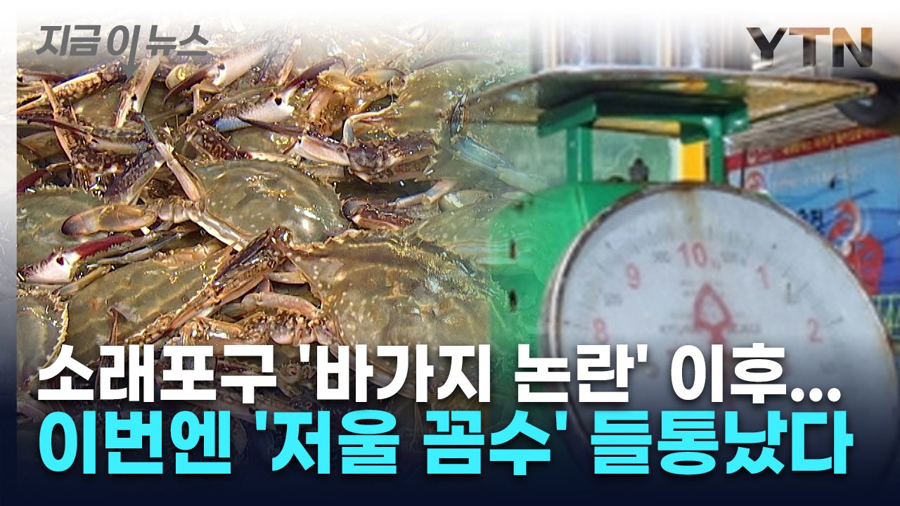 바가지 논란 소래포구 점검 나섰는데...들통난 저울 '꼼수' [지금이뉴스] / YTN