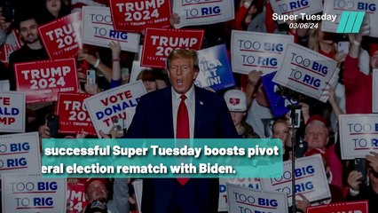 Trump's Triumph: Super Tuesday Success Signals Pivot to Biden Rematch