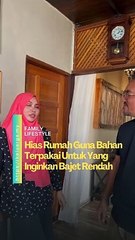 Siapa tak suka hias rumah.Mahal atau tidak, yang penting puas hati. Macam Puan Nani yang suka deko rumah guna bahan terpakai.