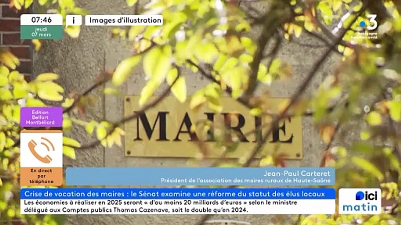 Jean-Paul Carteret, président de l'Association des Maires ruraux de Haute-Saône