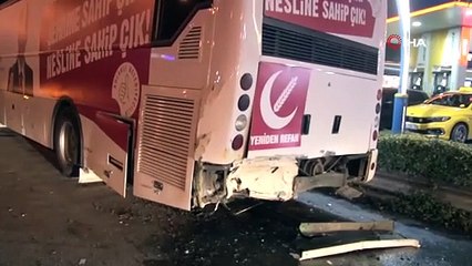 Maltepe'de alkollü sürücünün kullandığı otomobil 2 araca çarptı: 1 yaralı