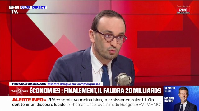 Le plein emploi est le meilleur allié pour le redressement de nos finances publiques affirme Thomas Cazenave, ministre des Comptes publics