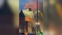 Forest Gate Police Station roof 'completely destroyed' by huge fire