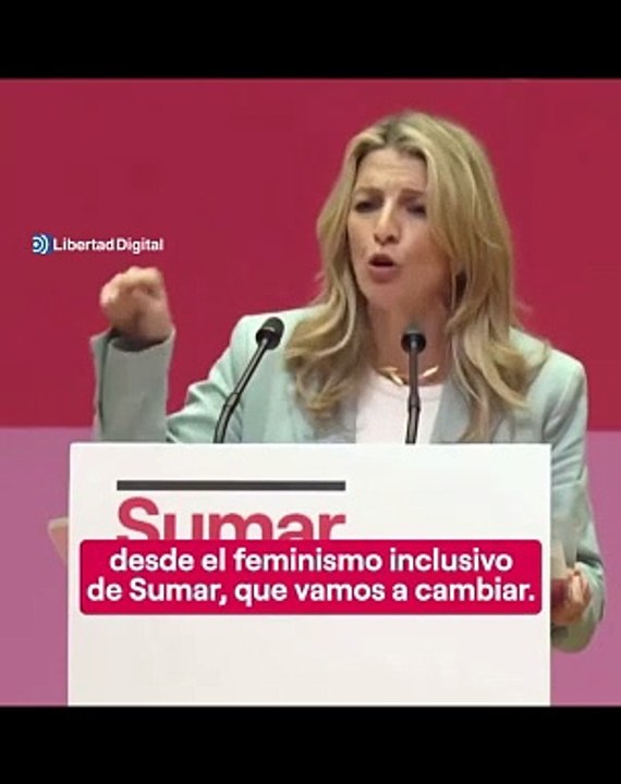 Yolanda Díaz: "Las mujeres carecen de un derecho fundamental, tienen pobreza de tiempo"