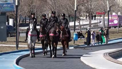 Van'da emniyetin tek kadın süvarisi