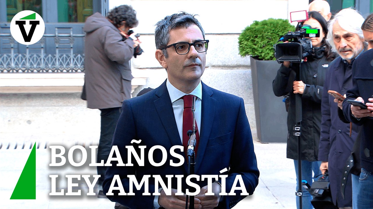 Amnistía Cataluña | Bolaños dice que la ley de amnistía será "un referente mundial"