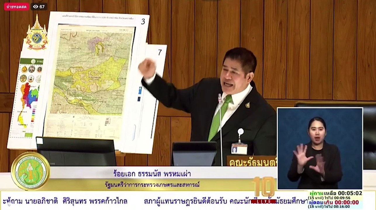 “ธรรมนัส”ตอบกระทู้สภาปม สปก.