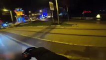 Polisten kaçış videosunu paylaşan motosikletli, çorbacıda yakayı ele verdi