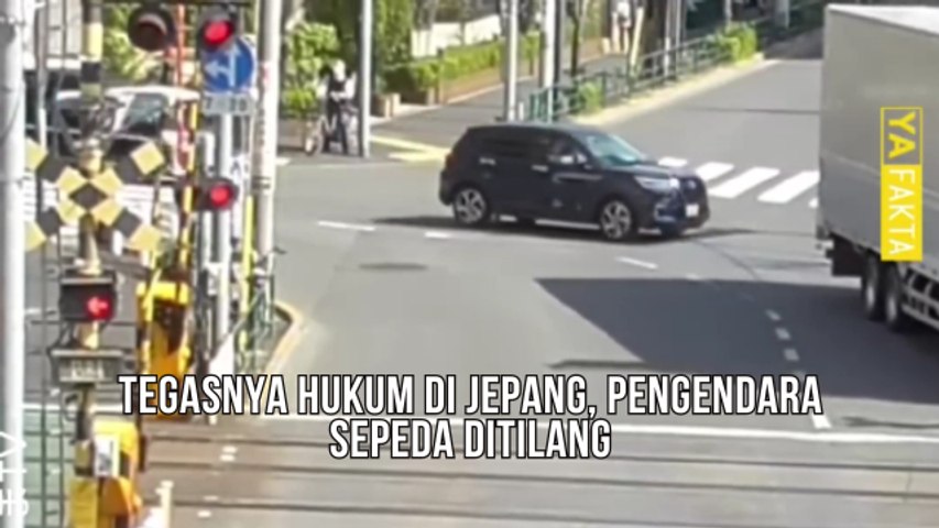 Tegasnya Hukum di Jepang, Pengendara Sepeda Ditilang