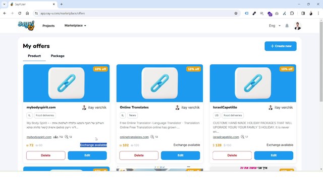 Link Exchange 2024 - How To Exchange Backlinks With Other Website Owners On The SayV Marketplace SEO - Itay Verchik IVBS