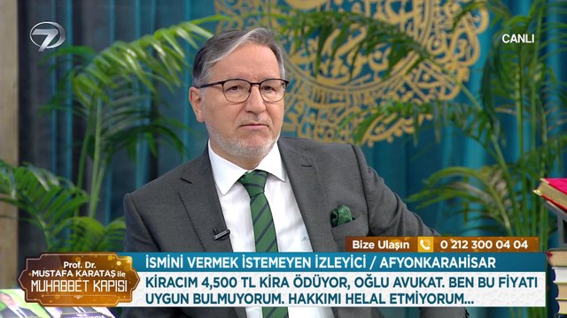Prof. Dr. Mustafa Karataş ile Muhabbet Kapısı - 7 Mart 2024