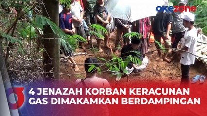 4 Jenazah Korban Keracunan Gas di Cianjur Dimakamkan Berdampingan