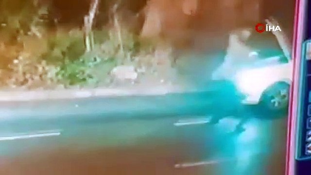 Kaputtan çıkardığı tabanca ile etrafa rastgele ateş açtı: O anlar kamerada