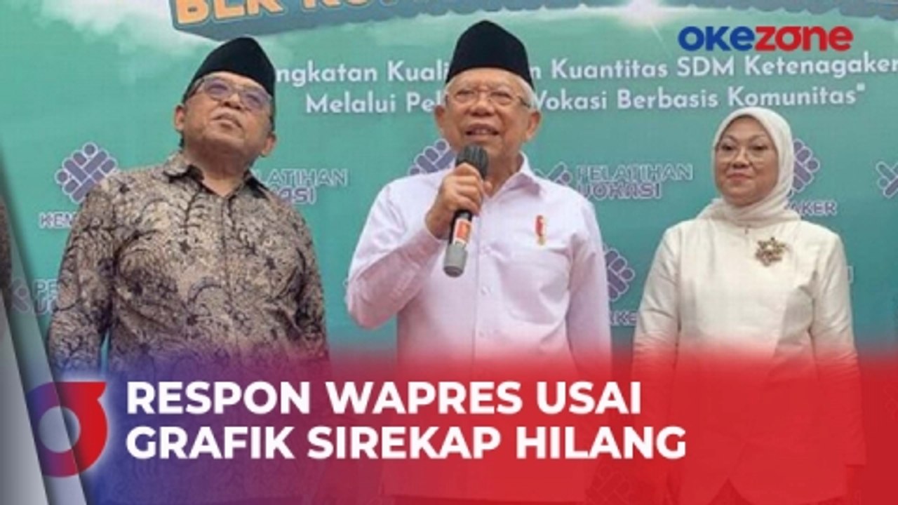 Grafik Sirekap Hilang, Wapres: Kalau Ada Masalah Laporkan ke Bawaslu
