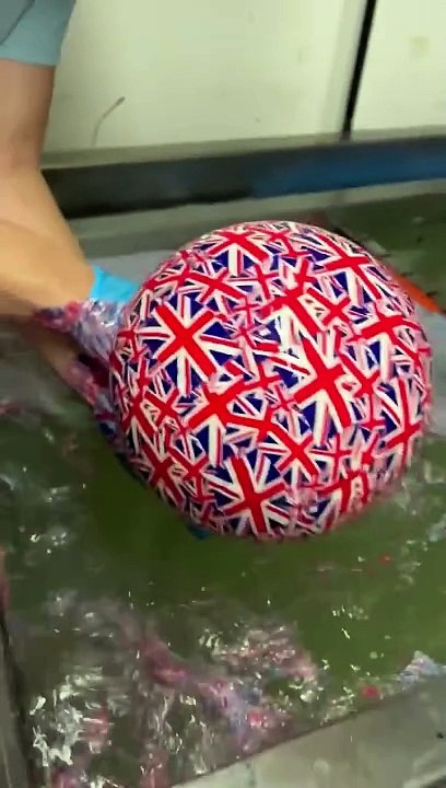 Hydro Dipping Football #satisfying #english (1)