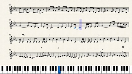 النوتة الموسيقية ,,,,لرائعة عبد الوهاب,,, ليه ياعين ليلي طال,,,,تدوين ماهر الغمرى