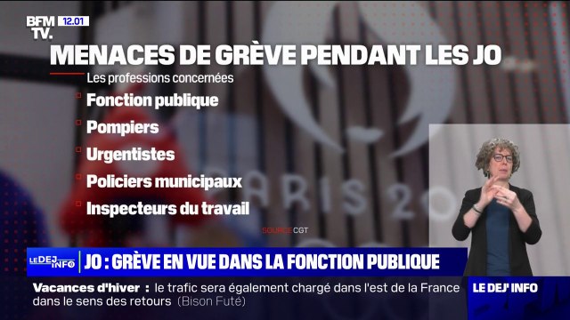 JO: un préavis de grève dans la fonction publique déposé par la CGT