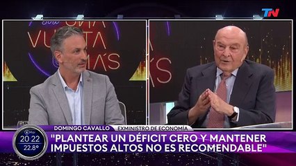 Déficit, impuestos y por qué no hay que dolarizar según Cavallo