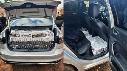 PRE apreende 5 mil maços de cigarros estrangeiros na PR-090; veja