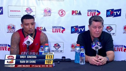 Interview with Best Player Jamie Malonzo and Coach Tim Cone [Mar. 8, 2024]