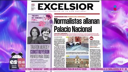Normalistas dan portazo en Palacio Nacional
