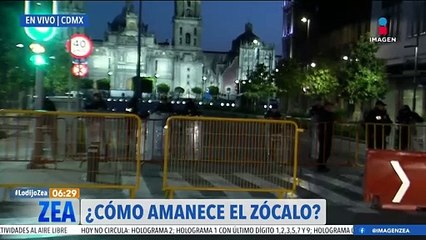 Así amanece Palacio Nacional tras el portazo de normalistas