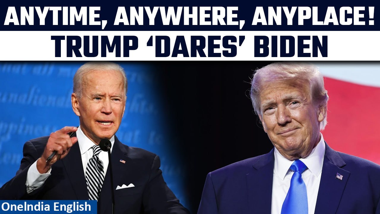 Donald Trump Challenges US President Joe Biden for Debate Amid Primary Victories | Oneindia News