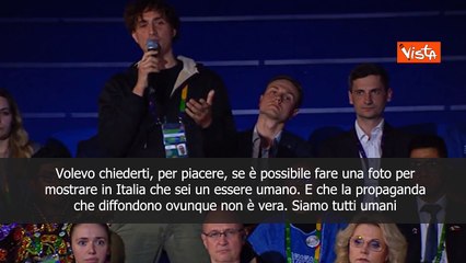 Jorit chiede una foto a Putin: Per mostrare che sei un essere umano