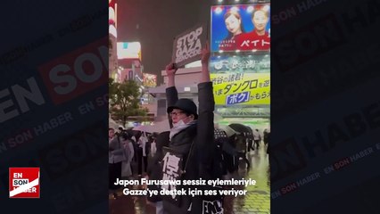 Tokyo'da, İsrail'i yalnız ve sessiz protesto eden Furusawa Yusuke