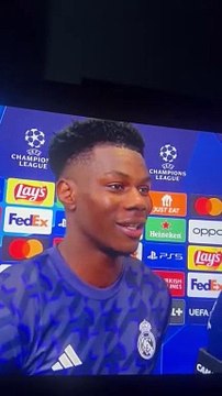 Aurélien Tchouaméni se moque d'un journaliste de Canal+ sur le cas Kylian Mbappé