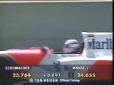 F1 – Nigel Mansell (McLaren Mercedes V10) laps in qualifying – Spain 1995