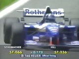 F1 – Damon Hill (Williams Renault V10) laps in qualifying – Spain 1995