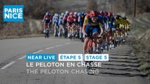 The peloton chasing - Stage 5 - Paris-Nice 2024