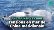 Les gardes-côtes chinois sortent les canons à eau pour cibler leurs homologues philippins en mer de Chine méridionale