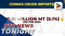 China's crude oil rise in first 2 months of 2024