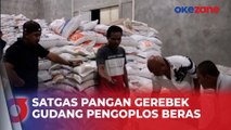 Satgas Pangan Gerebek Gudang Pengoplos Beras Bulog di Serang