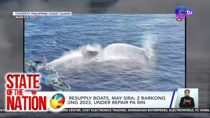 3 Phl Navy resupply boats, may sira; 2 barkong nasira noong 2023, under repair pa rin | SONA