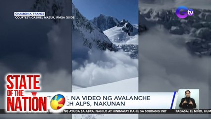 Aktuwal na video ng avalanche sa French Alps, nakunan | SONA