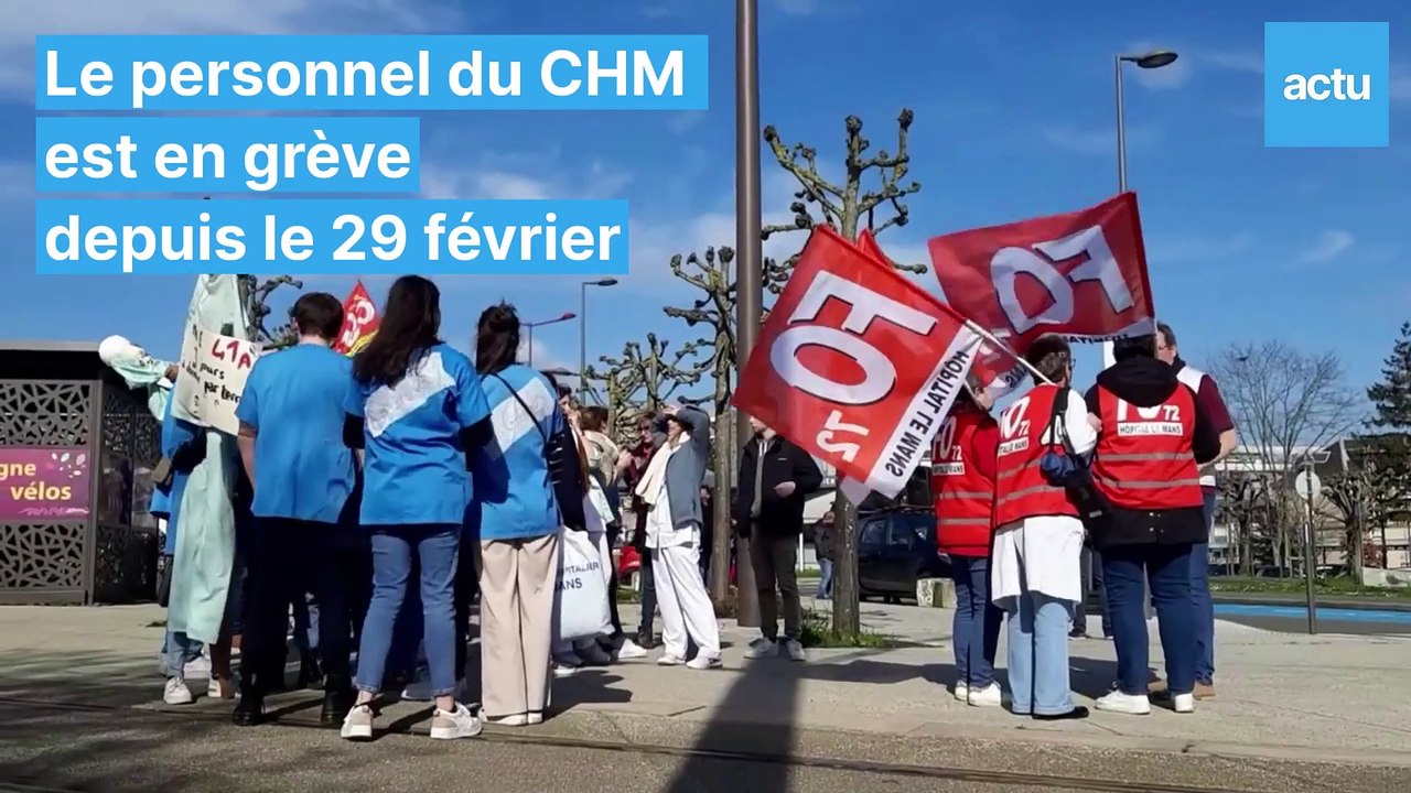 Grève aux urgences de l'hôpital du Mans : la manifestation du 7 mars
