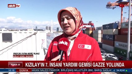 Kızılay'ın 7. İnsani yardım gemisi Gazze yolunda