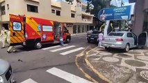 Veículo fura a preferencial e provoca acidente em cruzamento em Umuarama