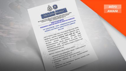 5,041 ditahan, dadah bernilai lebih RM324,000 dirampas - Polis